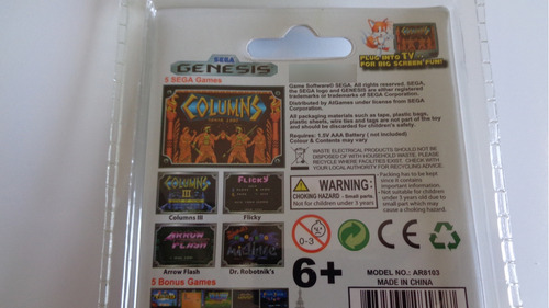 Mega Drive: Sega Genesis Arcade Nano Columns Lacrado Laranja (Usado)