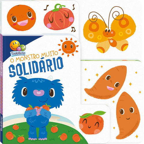 Monstrinhos com abas:Monstro muito solidário, de The Clever Factory, Inc.. Monstrinhos com abas Editorial Todolivro Distribuidora Ltda., capa dura em português, 2017