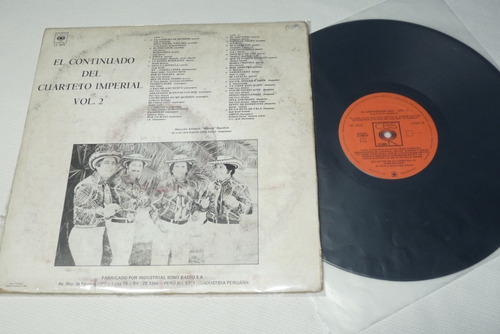 Jch- Cuarteto Imperial El Continuado Cumbias Lp (Usado)