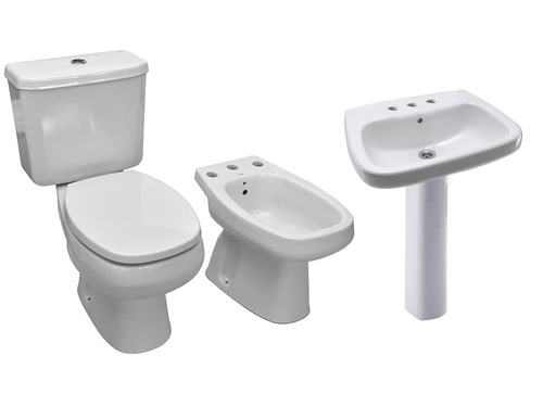 Combo Sanitario Inodoro Roca Monaco Deposito Bidet Lavatorio