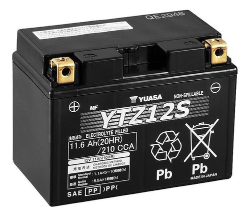 Imagen 1 de 8 de Batería Moto Yuasa Ytz12s Yamaha Xt1200z Super Tenere 12/17