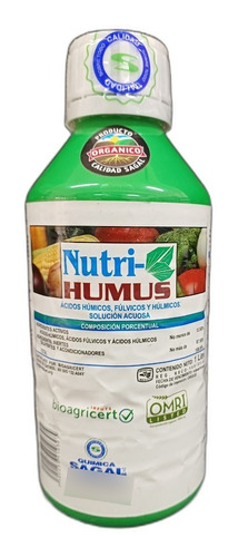 Nutri-humus Fertilizante Organico Ac. Humicos+fulvicos1lt
