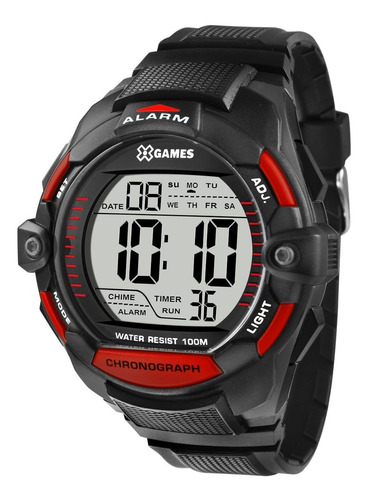Relógio X-games Masculino Digital Xmppd430 Bxpx Vermelho