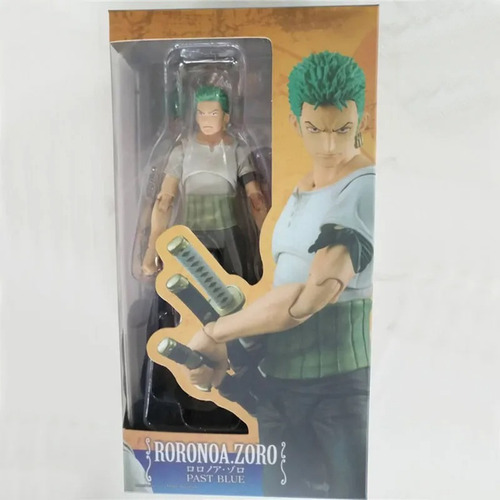 - Novo Brinquedo De Boneco De Ação Roronoa Zoro Past Blue