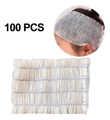 100x Cintas Para La Cabeza Desechables Para Spa, Banda Para