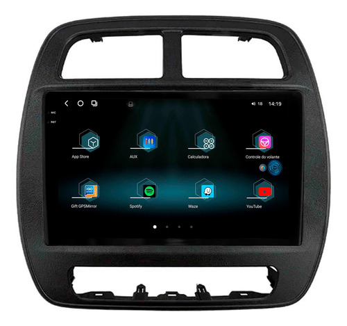 Multimidia Aikon Fóton G3 Renault Kwid 12+256gb Octa 2k 9p