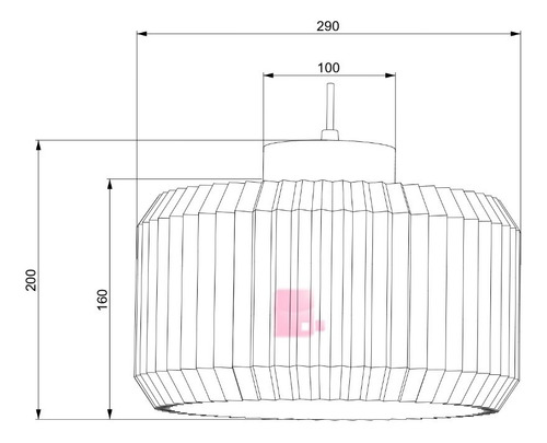 Lampara Colgante Renu Wood Medium Led Sustentable Buena Luz Estructura Blanco