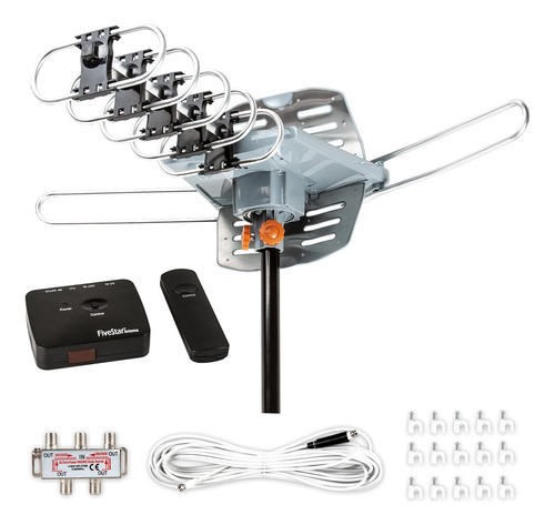 Five Star Antena Hdtv Para Exteriores De Hasta 150 Millas De