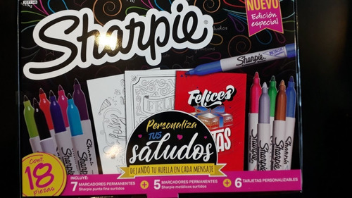 Kit De Marcadores Sharpie Saludos Edicion Especial X18 Piez.