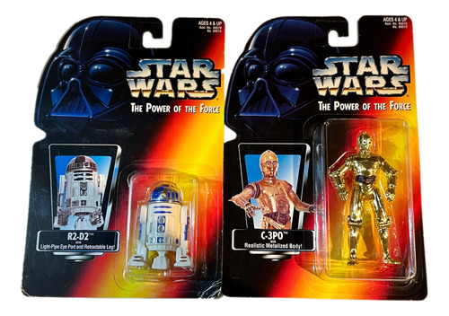 Pack Figuras 1995 Star Wars Potf R2-d2 Y C3po 