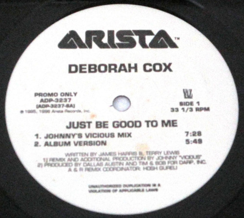 Deborah Cox - Just Be Good To Me Single Promo Import Usa Lp