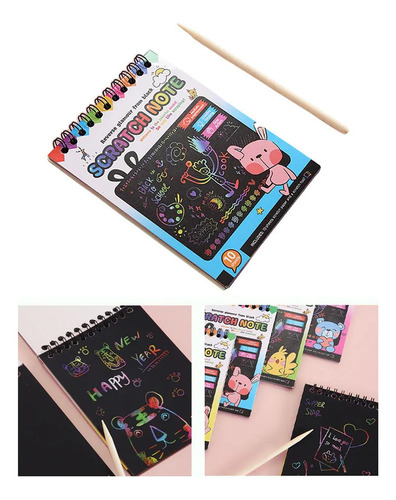Cuaderno De Dibujo Creativo Para Niños, Set De 3 Unidades, C