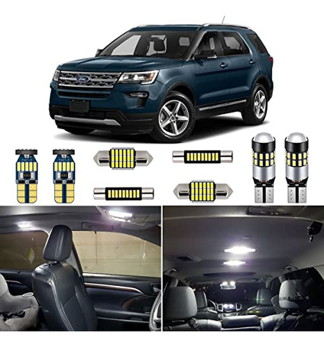 Paquete De Luces Interiores Led Blancas Ford Explorer