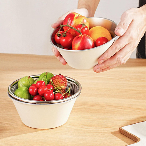 Juego De Cesta Secadora Para Ensalada, Cuenco Mezclador,