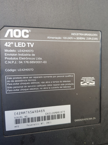 Placa T-com Aoc Le42h057d (Usado)