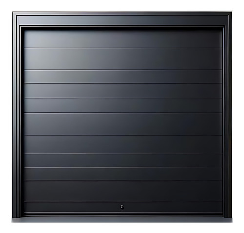 Puerta De Garaje Lujosa Negra Lisa Minimalista Y Térmica