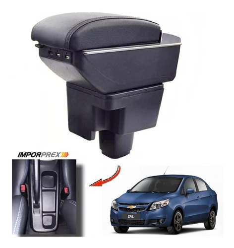 Consola Apoyabrazo- Chevy Sail Con Usb 