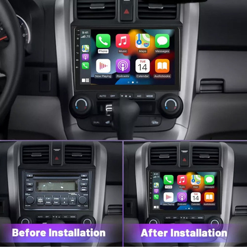 Auto Estéreo Para Honda Crv 2006-2011 4+64g Carplay Gps Wifi Honda Crv 2006-2011