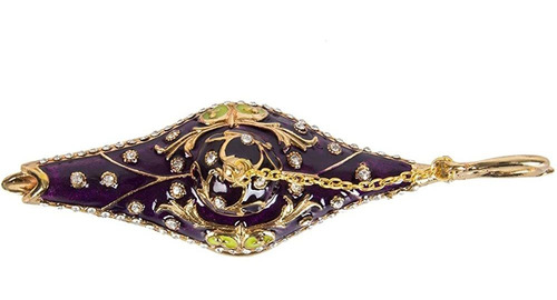 Imagen 4 de 5 de Qifu Pintado A Mano Esmaltado Aladdin Lampara Decorativa Co