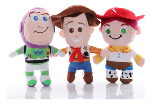 3pcs/set Toy Story Woody Jessie Buzz Muñeca Peluche Juguete