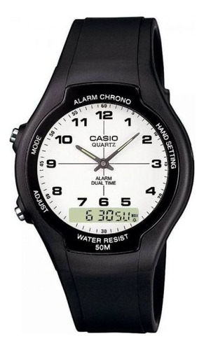 Reloj Casio Aw-90h-7b Análogo Digital Resina  Unisex