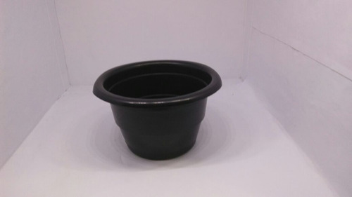 Imagem 5 de 6 de 10 Vaso Preto Plástico Reforçado Flor Jardim Planta
