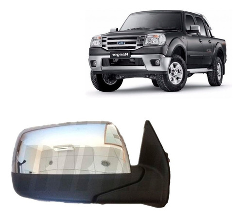 Espejo Der Para Ford Ranger Thai 2006-2009 Cromado