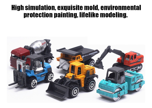 Brinquedos De Engenharia De Mini Caminhões De Liga Leve Mode