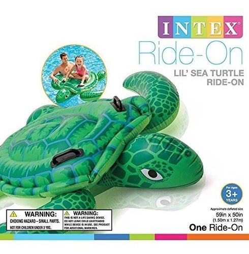 Flotador Inflable Intex Tortuga Marina Niños Piscina Playa