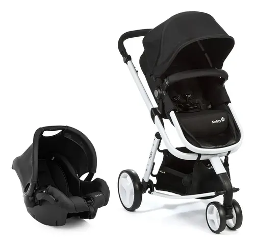Carrinho de Bebê Travel System Safety 1st Mobi Duo Preto e Branco