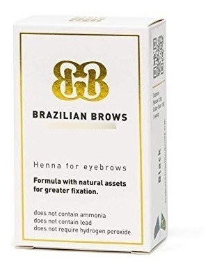 Las Cejas De Ceja Brasileña Henna Castaño Oscuro Paquete Y T