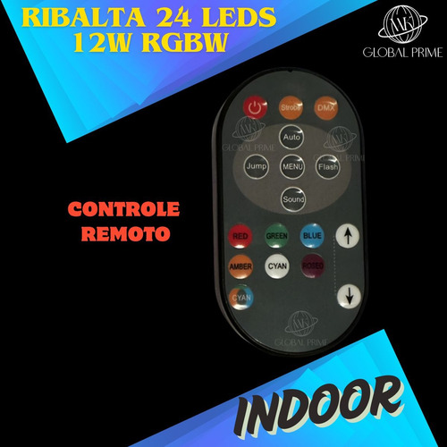 Kit 5 Ribalta 24 Leds 12w Rgbw Pixel Dmx Indoor