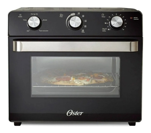 Horno Tostador Y Freidora Sin Aceite Oster 22 Lt Negro Nuevo