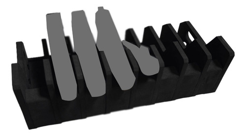Estante De Almacenamiento Para Pistolas Eva Foam, 8 Ranuras,