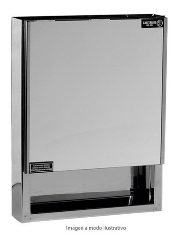 Botiquín De Acero Inoxidable Hb Mod 5000 C/espejo 34x50x10