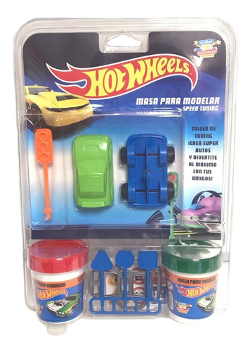 Juego 2 Masas Chikimasa Auto Hot Wheels Moldear