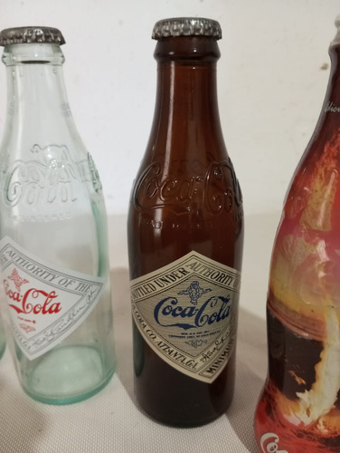 Botellas Coca Cola Antiguas X 6 Unidades, Ideal Coleccion (Usado)