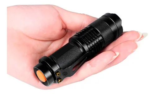 Linterna Led Recargable De Aluminio Con Cargador Y Estuche