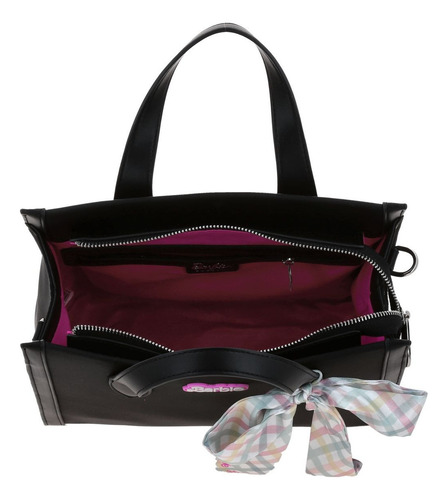 Bolsa Satchel Barbie Gorett Br25018-c Color Negro