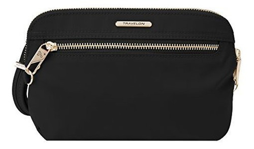 Travelon Mujer Antirrobo Adaptado Convertible Crossbody Embr