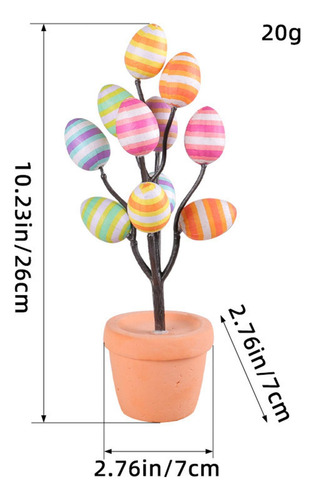 Jarrón De Árbol De Huevos De Pascua, Decoración De C