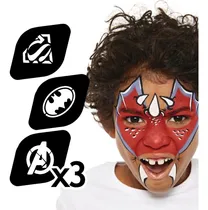 Comprar Stencil Maquillaje Para Niños Plantilla Para Maquillaje X3