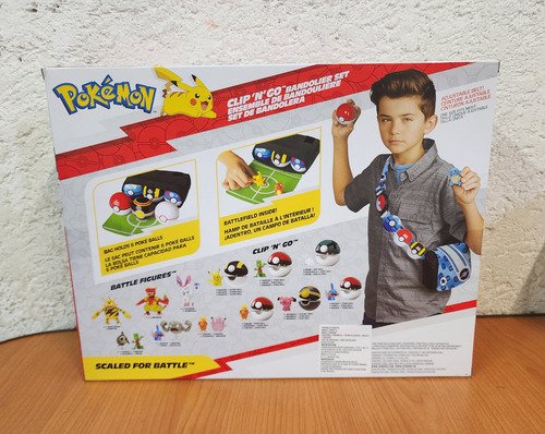 Pokemon Pack Múltiple Clip N Go Set Bandolier 5 Pcs Squirtle