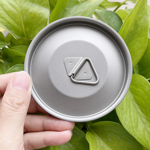 Tapa De La Taza De Agua De Titanio Tapa De Camping 76 Mm