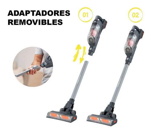 Imagen 2 de 12 de Aspiradora Inalámbrica Recargable Black+decker + Batería 1.5