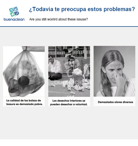 Bolsas De Basura Buenaclean 20l - Resistente Durable 360piezas