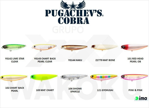 Isca Artificial Ima Pugachevs Cobra 60 - Diversas Cores Cor Z2780