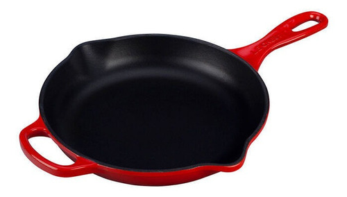 Sartén redonda Le Creuset Skillet de 23 cm con mango exclusivo, color rojo