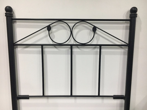 Imagen 7 de 10 de Respaldo De Cama En Hierro Forjado P/sommier 80cm Recto