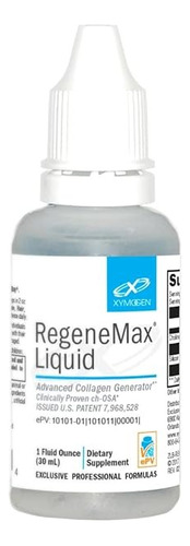 Xymogen Regenemax Liquid 30ml Salud Piel Cabello Y Uñas